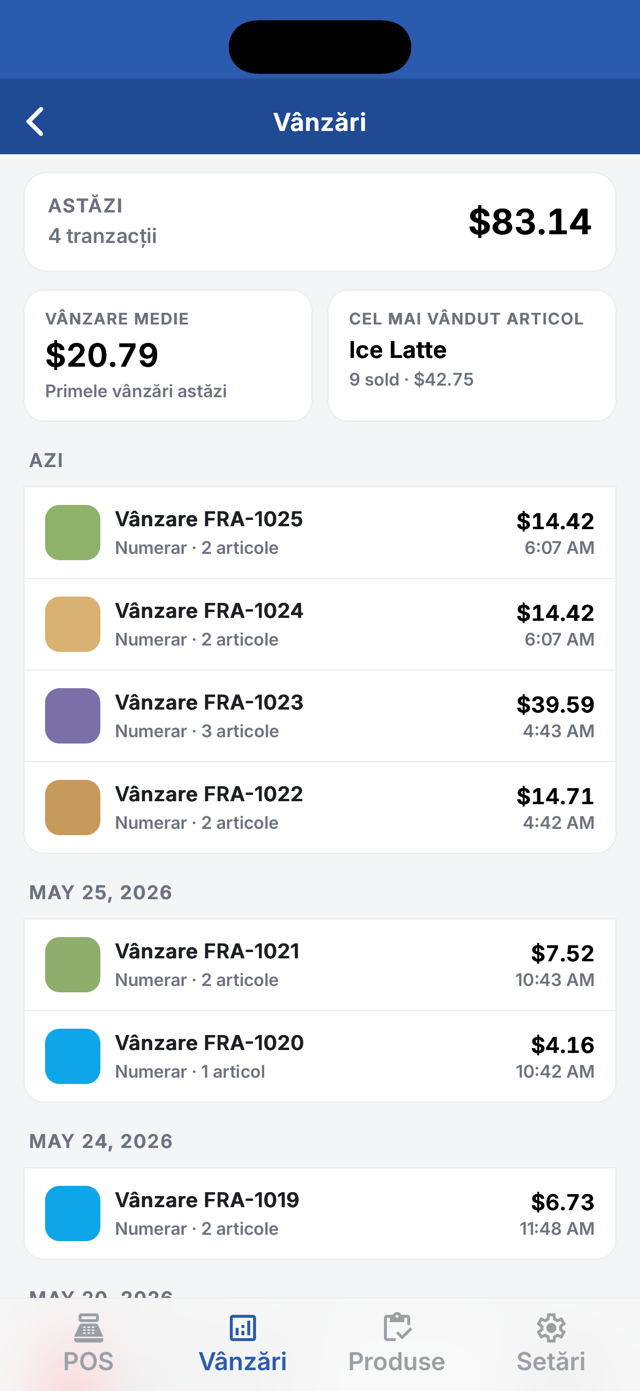 Mimas POS - Punct de Vânzare